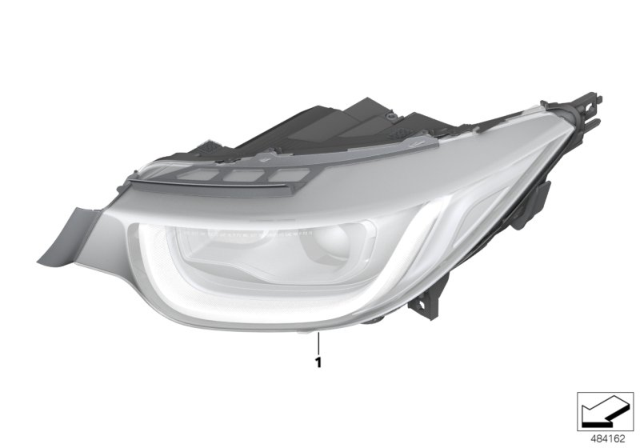 2019 BMW i3s Right Headlight Diagram for 63118494342