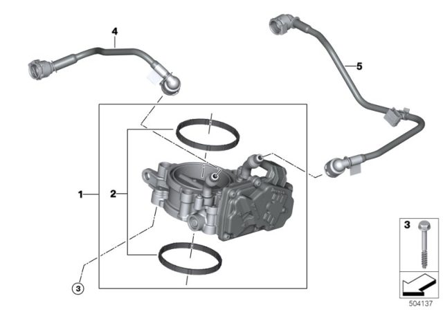 2020 BMW X3 M Throttle Housing Assy Diagram