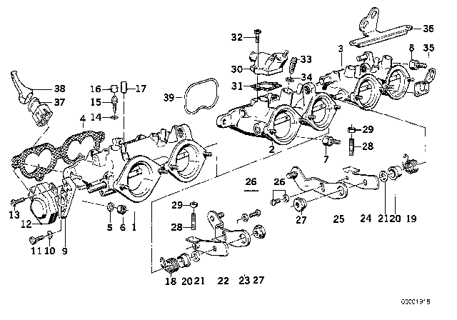 1992 BMW M5 Spacer Diagram for 13541312414