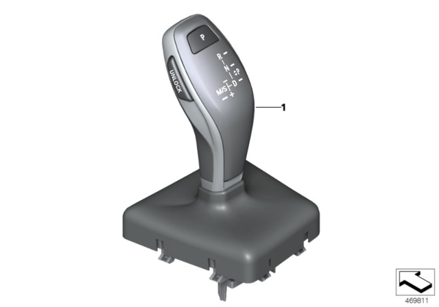 2020 BMW X2 Gear Selector Switch Diagram