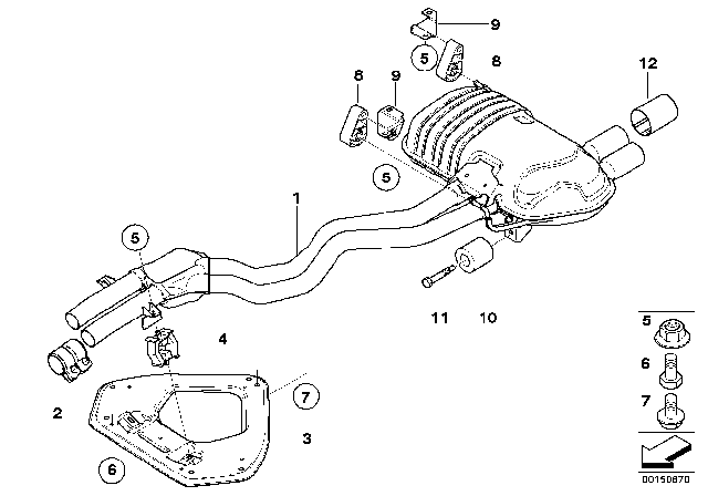 2008 BMW Z4 Exhaust System Diagram