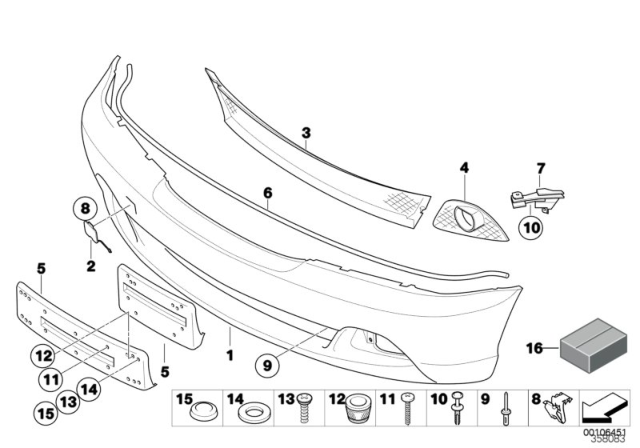 2001 BMW 325Ci Trim Panel, Front Diagram 2