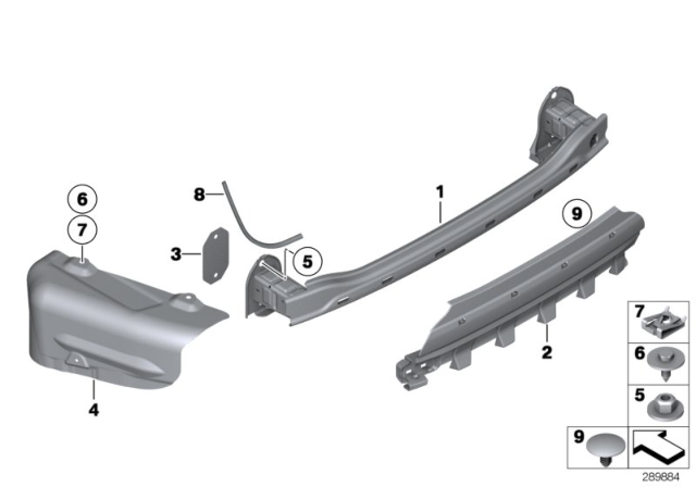 2014 BMW 535i Carrier, Rear Diagram