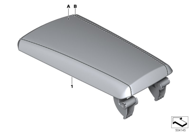 2019 BMW 330i xDrive Individual Armrest Diagram 2