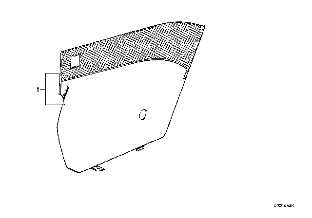 1986 BMW 635CSi Lateral Trim Panel Diagram 2