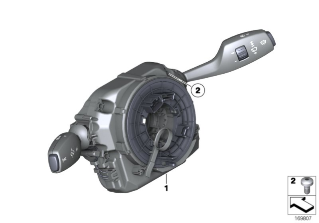 2015 BMW M6 Switch Cluster Steering Column Diagram