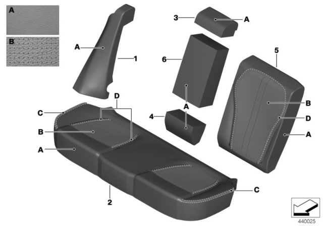 2015 BMW X5 M Individual Cover, Klima-Leather Comfort Seat Diagram 2