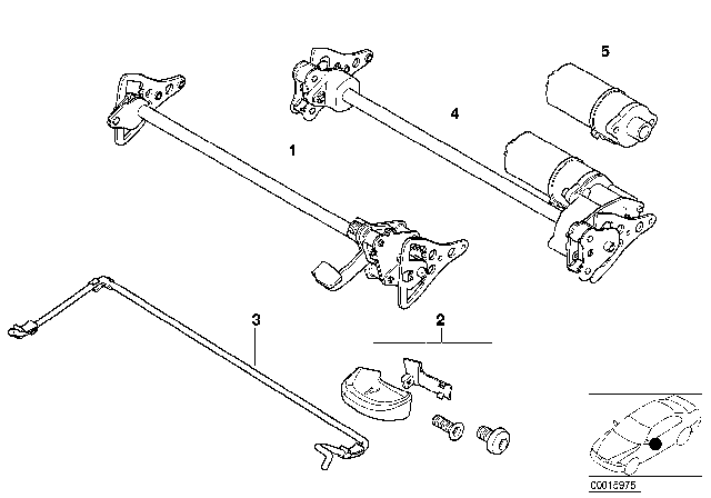 2005 BMW X3 Seat, Front, Tilt Adjustment Diagram