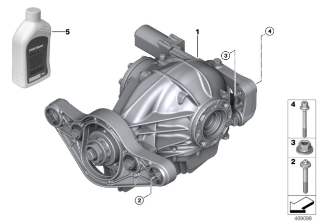 2020 BMW 840i xDrive Final Drive With Differential Diagram