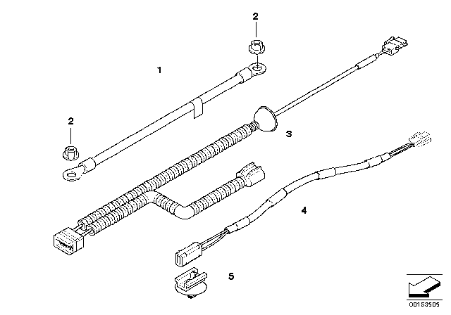 2007 BMW Z4 M Adapter Lead Fuel Pump Diagram for 61129111468