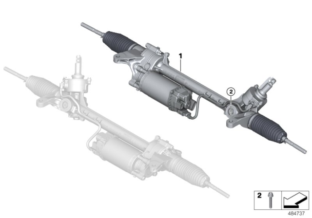 2019 BMW M5 Exchange-Steering Box, Electric. Diagram for 32108092871