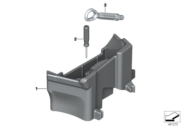 2020 BMW 840i Additional Tool Kit Diagram