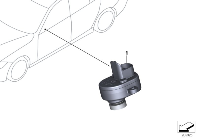 2014 BMW 428i xDrive Top View Camera Diagram