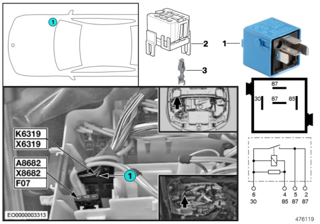 2008 BMW 328xi Relay, Valvetronic Diagram 2