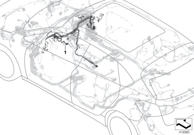 2020 BMW X2 WIRING HARNESS, INSTRUMENT P Diagram for 61128794748