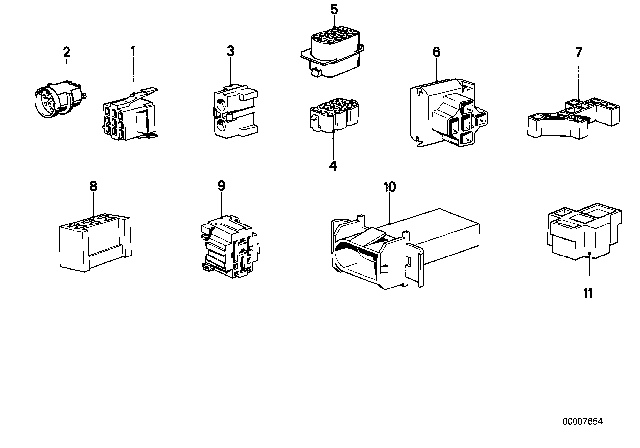 1981 BMW 320i Plug Housing Diagram