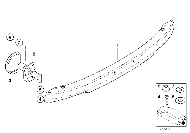 2003 BMW Alpina V8 Roadster Carrier, Bumper Rear Diagram