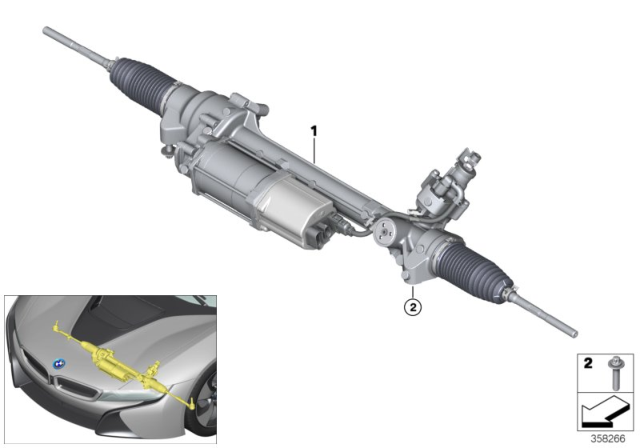 2019 BMW i8 Electrical Steering Diagram