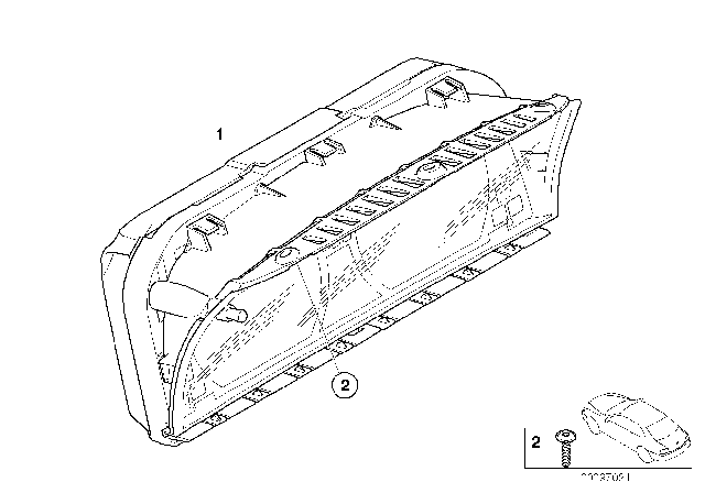 2007 BMW Alpina B7 Instrument Cluster Diagram