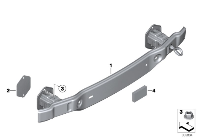 2017 BMW 230i xDrive Carrier, Rear Diagram