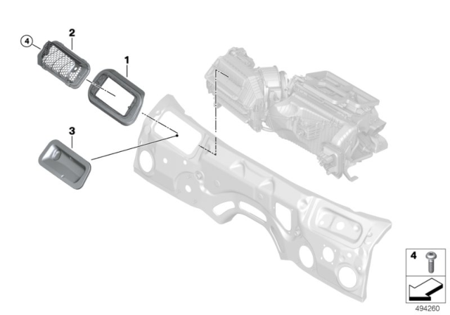 2019 BMW 330i xDrive Air - Inlet Duct, Engine Compartment Diagram