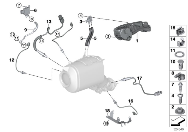 2010 BMW X5 Hose Diagram for 13627811236