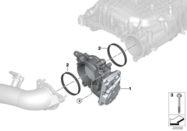 2017 BMW 230i Throttle Housing Assy Diagram