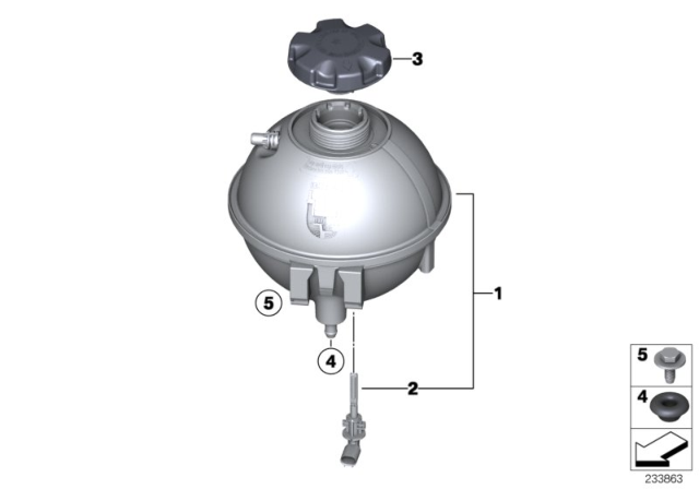 2017 BMW X3 Expansion Tank Diagram