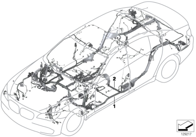 2015 BMW ActiveHybrid 5 Audio Wiring Harness, Duplicate Diagram for 61112209999