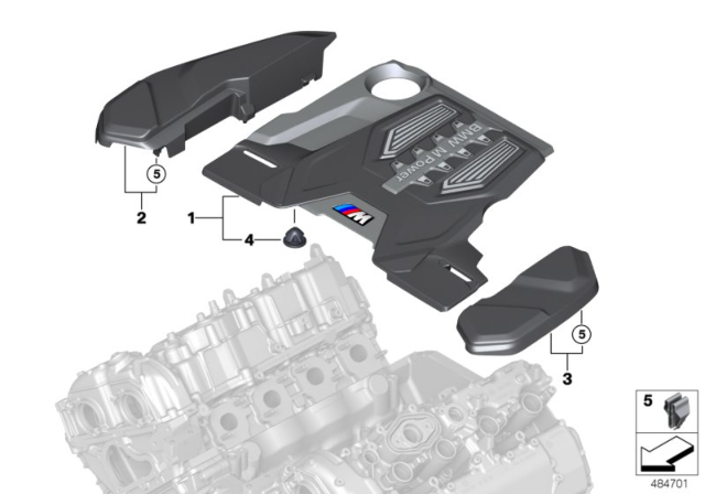2020 BMW M8 Engine Cover Diagram for 11147852131