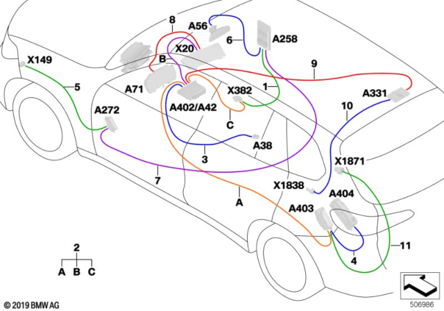 2020 BMW X5 Repair Cable Ethernet Diagram