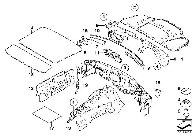 2010 BMW 650i Sound Insulation, Side Panel, Right Diagram for 51489113934