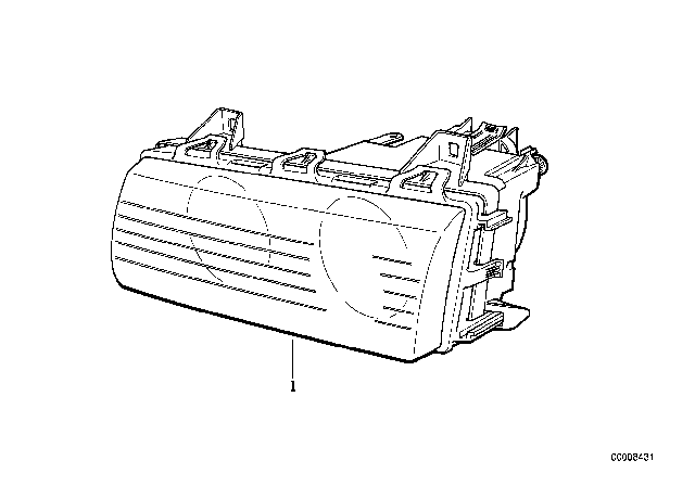 1995 BMW 318i Headlight Diagram