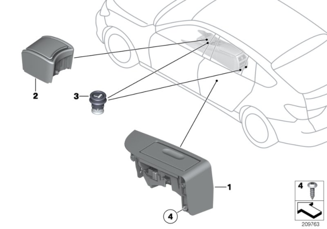 2013 BMW 550i GT xDrive Retrofit, Smoker Pack Diagram