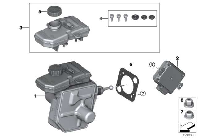 2020 BMW M8 Power Brake Diagram