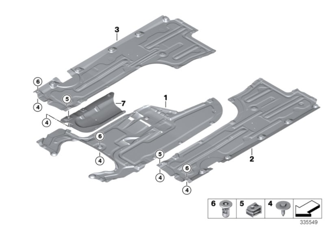 2015 BMW 535d xDrive Cover, Exhaust System Diagram for 51757265262