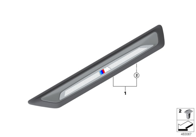 2016 BMW X1 Retrofit, M Cover, Entrance Diagram