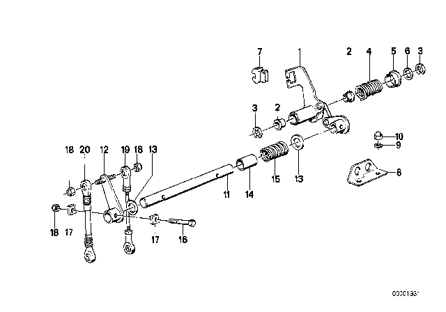 1988 BMW M3 Accelerator Pedal Diagram