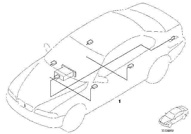 2000 BMW 540i Audio Wiring Harness Diagram