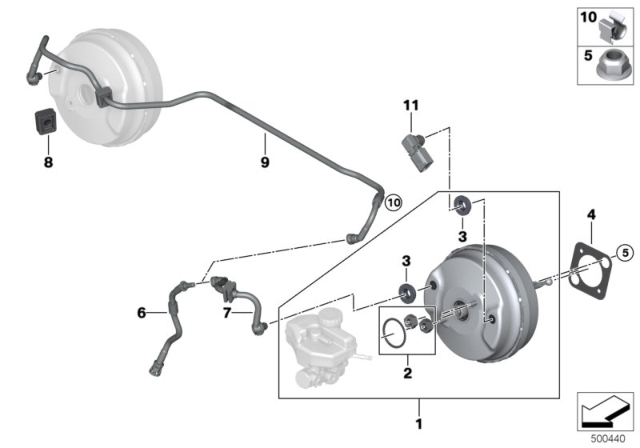 2020 BMW X3 REPAIR KIT POWER BRAKE UNIT Diagram for 34336875181