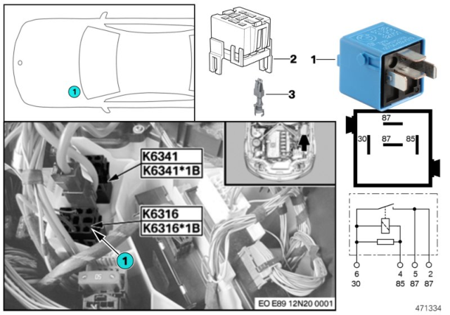 2015 BMW Z4 Relay, Variable Valve Timing Diagram