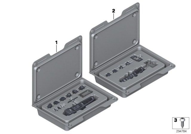 2013 BMW X3 Repair Kit, Operating Unit, Centre Console Diagram