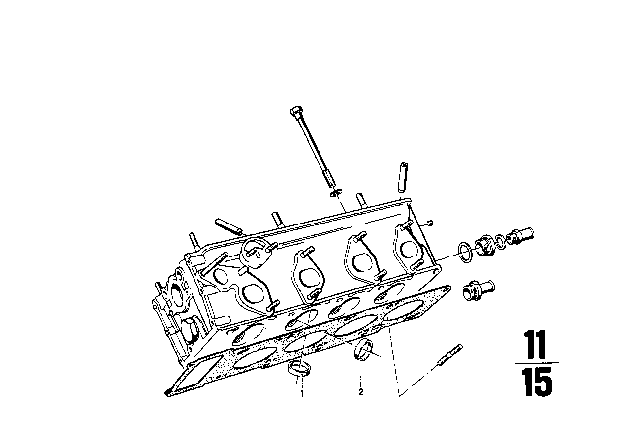 1973 BMW 2002tii Timing Gear - Intake Valve / Exhaust Valve Diagram 2