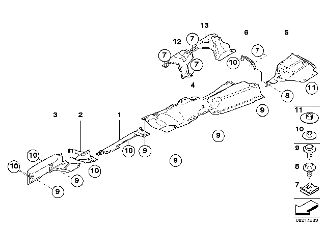 2006 BMW X3 Heat Insulation Diagram