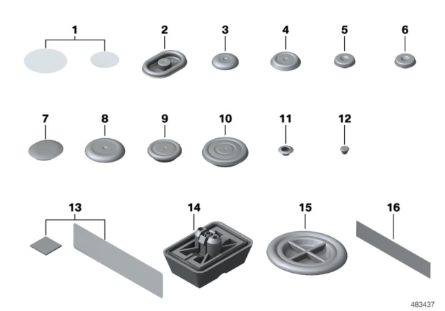 2016 BMW Z4 Sealing Cap/Plug Diagram