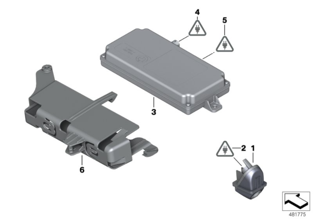 2015 BMW 228i xDrive Reversing Camera Diagram