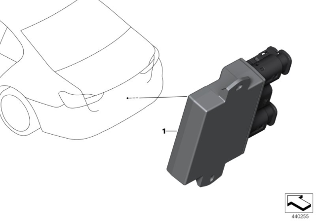 2020 BMW M850i xDrive Control Unit, Smart Opener Diagram