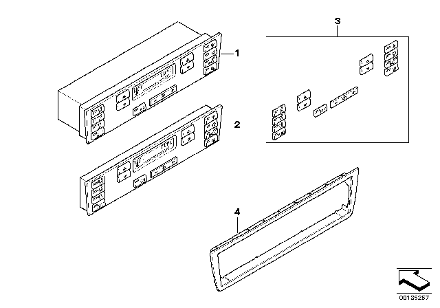 2004 BMW X5 Automatic Air Conditioning Control Diagram