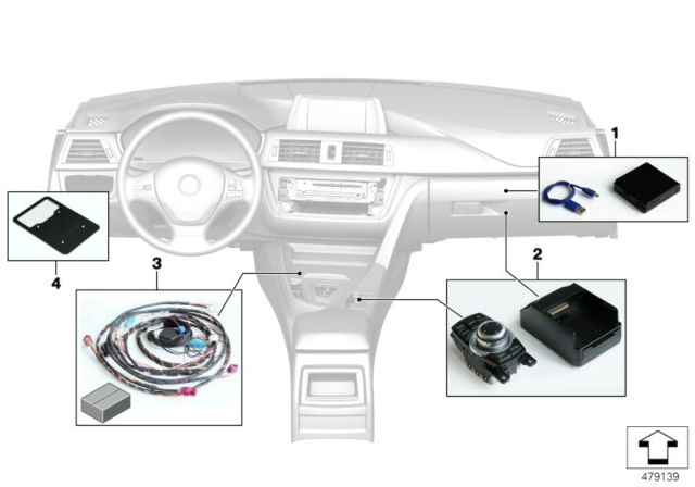 2016 BMW 328i Integrated Navigation Diagram