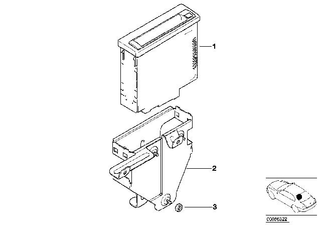 2003 BMW Alpina V8 Roadster Navigation Computer Diagram